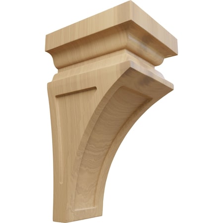 Ekena Millwork 5"W x 5 3/4"D x 10"H Medium Nevio Wood Corbel, Cherry CORW05X05X10NECH